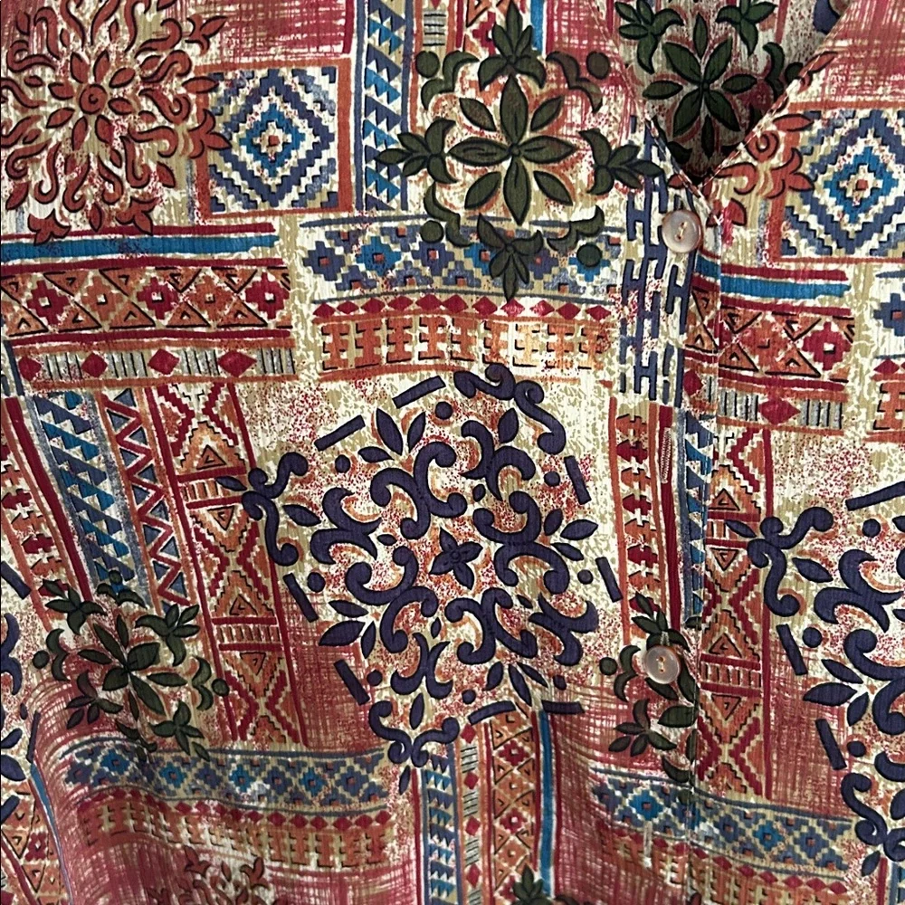 💛Multicolor Patterned button down - Picture 3 of 5